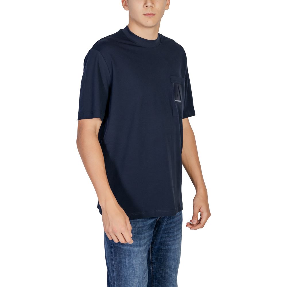 Armani Exchange Blue Cotton T-Shirt - IT44 | S