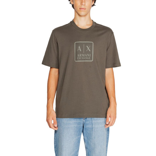 Armani Exchange Green Cotton T-Shirt - IT44 | S