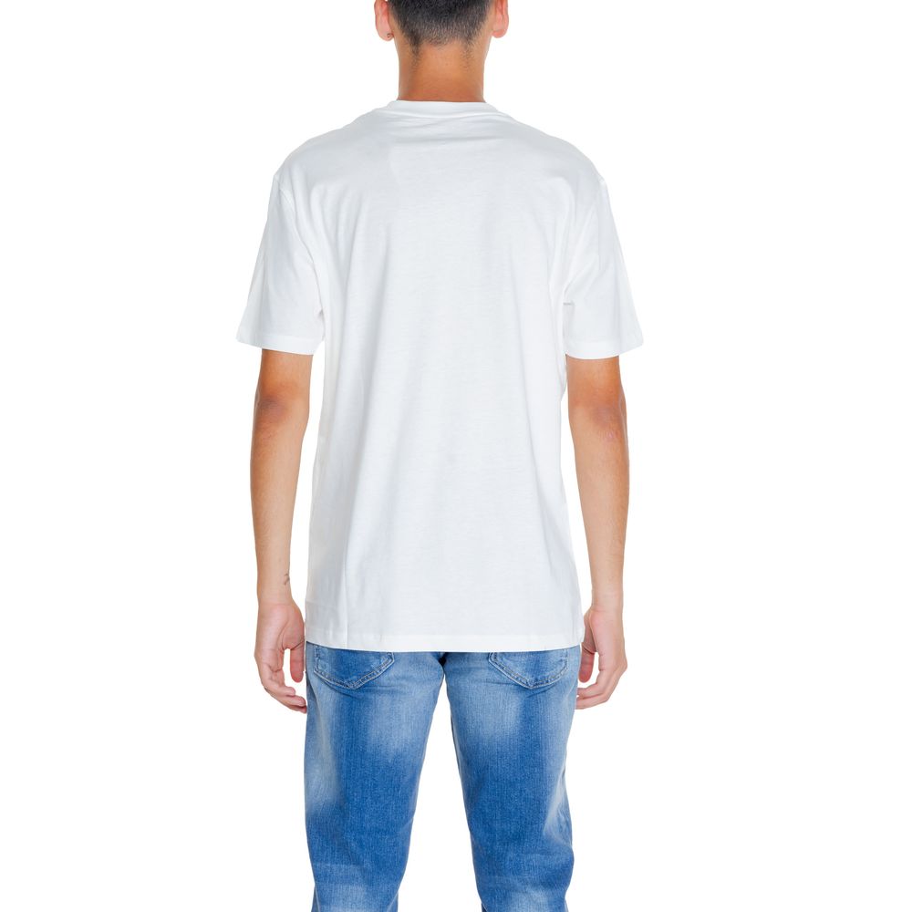 Armani Exchange White Cotton T-Shirt - IT44 | S