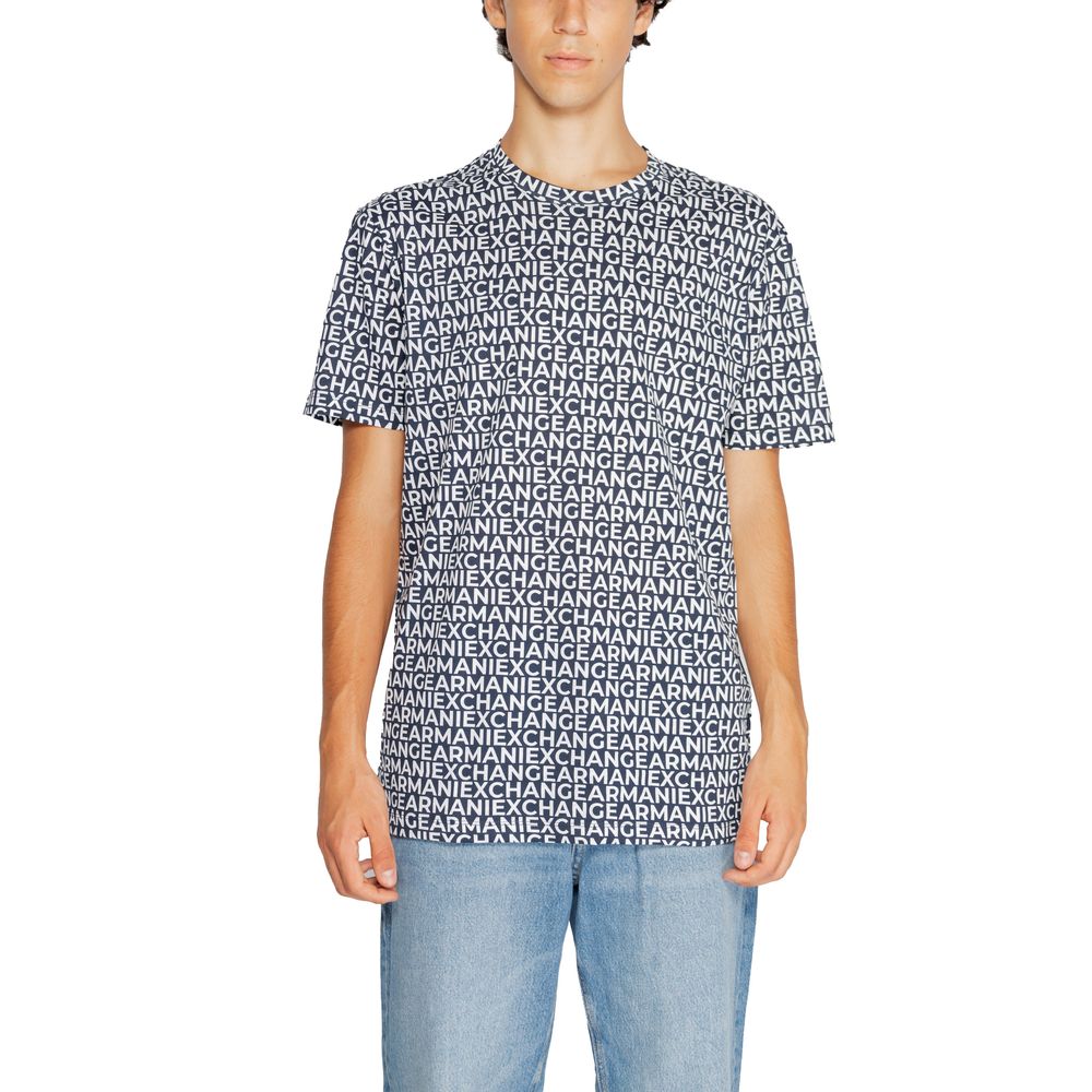 Armani Exchange Blue Cotton T-Shirt - IT44 | S