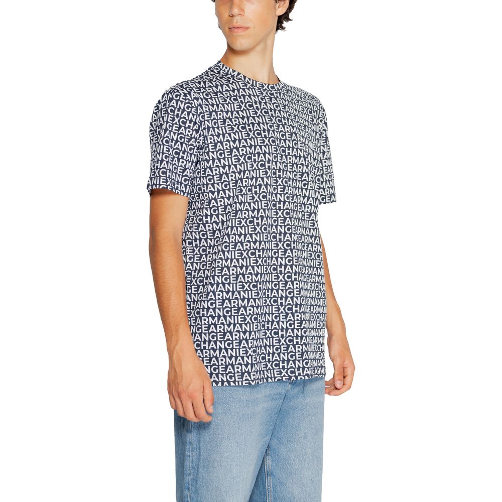 Armani Exchange Blue Cotton T-Shirt - IT44 | S