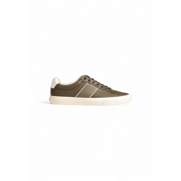 Hugo Boss Green Leather Sneaker - EU41/US8