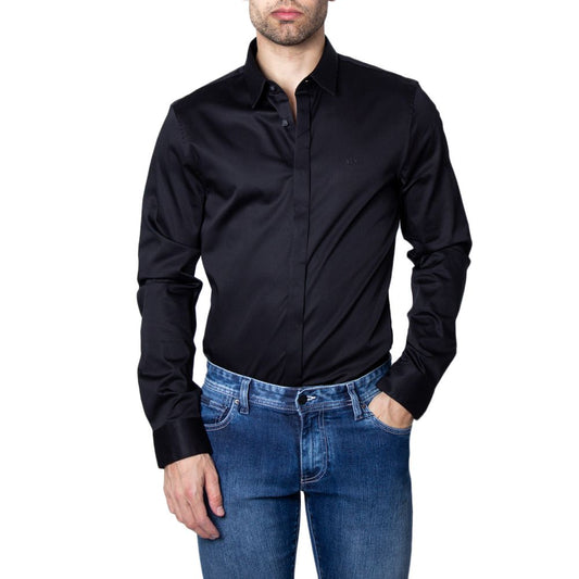 Armani Exchange Black Cotton Shirt - IT52 | XL