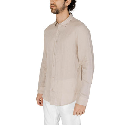 Armani Exchange Beige Linen Shirt - IT44 | S