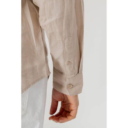 Armani Exchange Beige Linen Shirt - IT44 | S