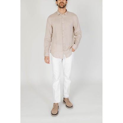 Armani Exchange Beige Linen Shirt - IT44 | S