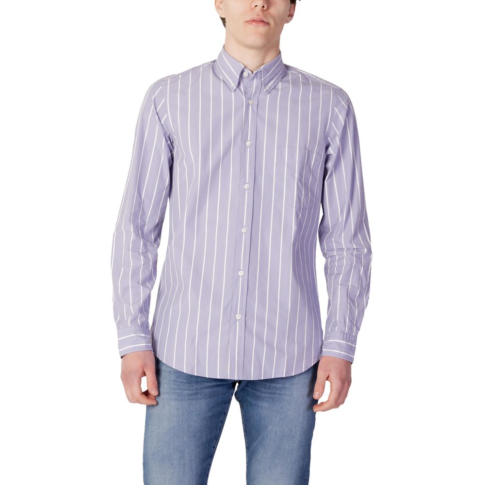 Hugo Boss Purple Cotton Shirt - IT44 | S