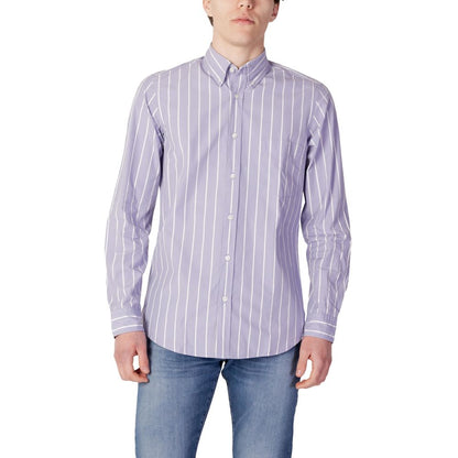 Hugo Boss Purple Cotton Shirt - IT44 | S