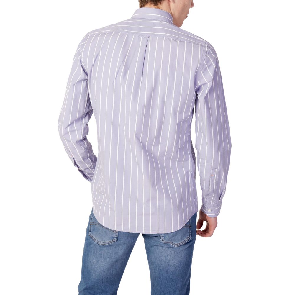 Hugo Boss Purple Cotton Shirt - IT44 | S