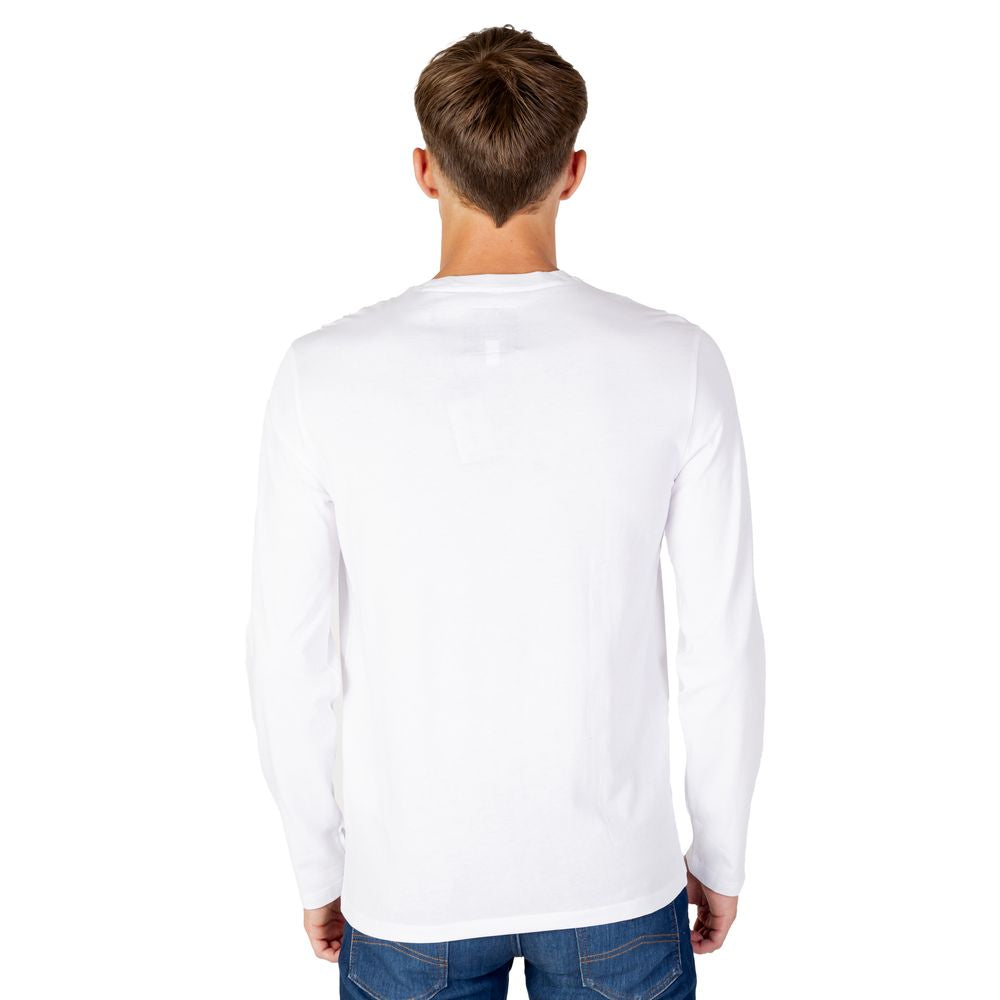 Armani Exchange White Cotton T-Shirt - IT54 | XXL