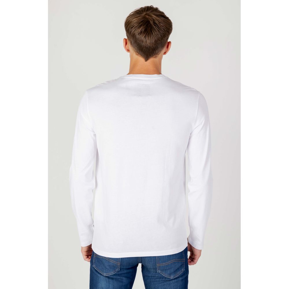 Armani Exchange White Cotton T-Shirt - IT54 | XXL