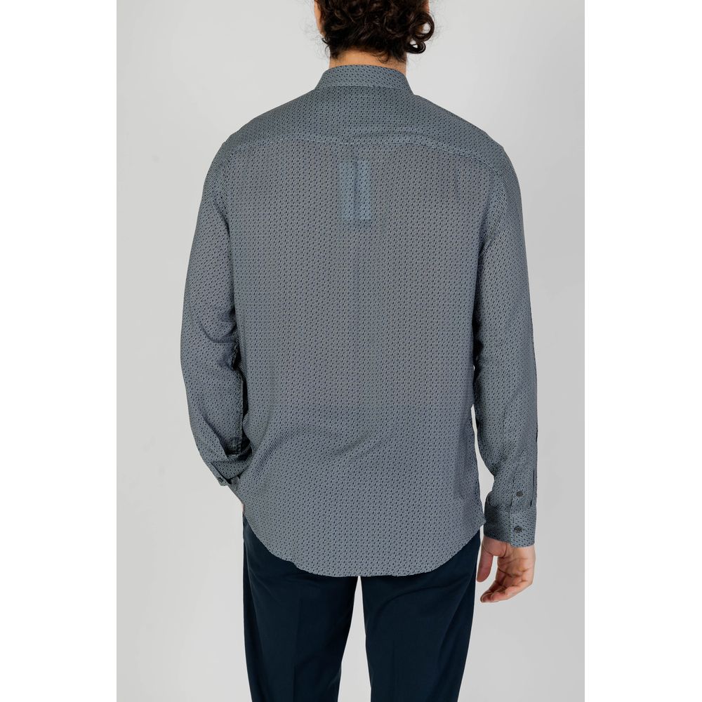 Armani Exchange Gray Viscose Shirt - IT44 | S