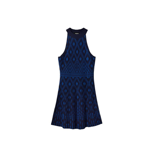 Desigual Blue Viscose Dress - IT44|L