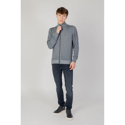 Hugo Boss Gray Wool Cardigan - IT46 | M