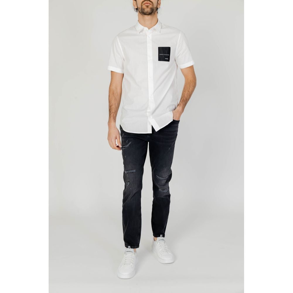 Armani Exchange White Cotton Shirt - IT42 | XS