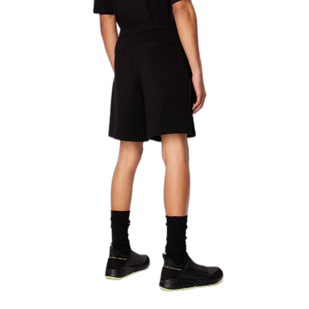 Armani Exchange Black Cotton Short - IT42 | XS