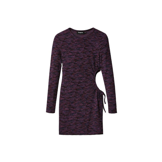 Desigual Purple Polyester Dress - IT38|XS