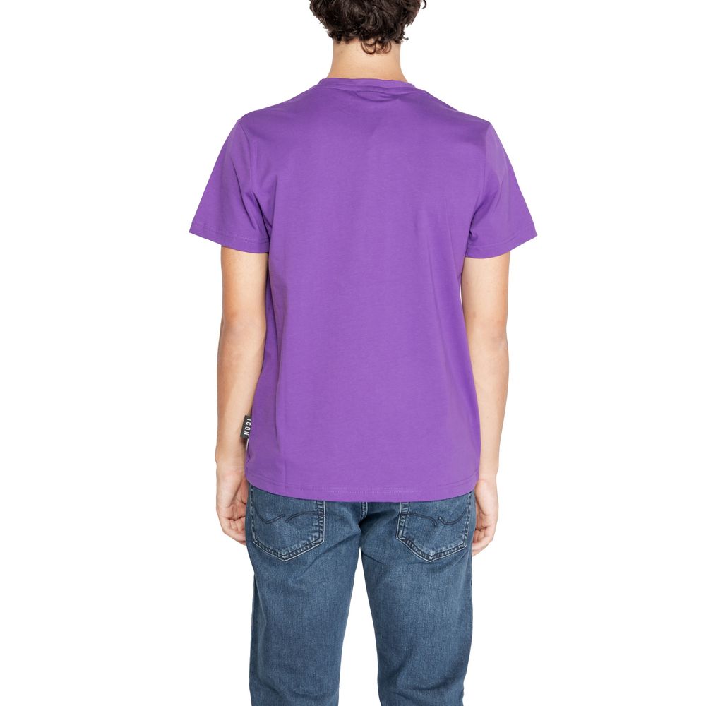 Icon Purple Cotton T-Shirt