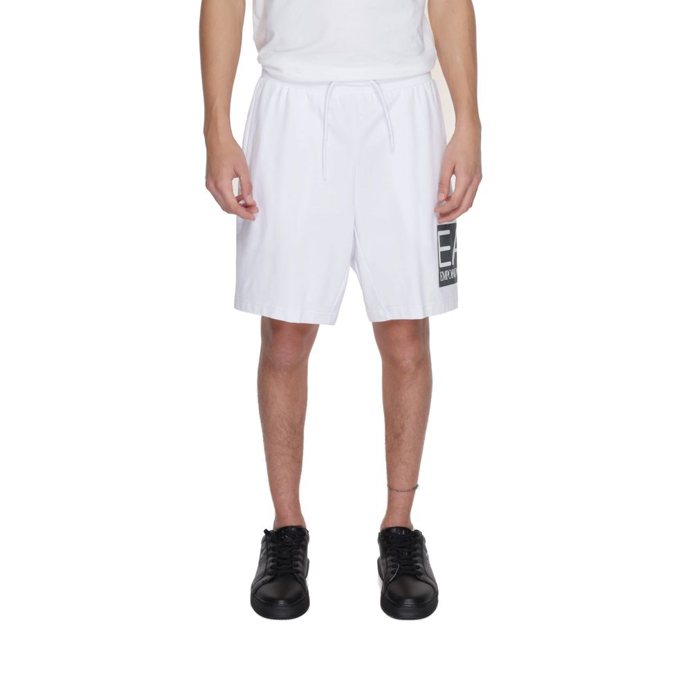 EA7 Emporio Armani White Cotton Short - IT48 | L