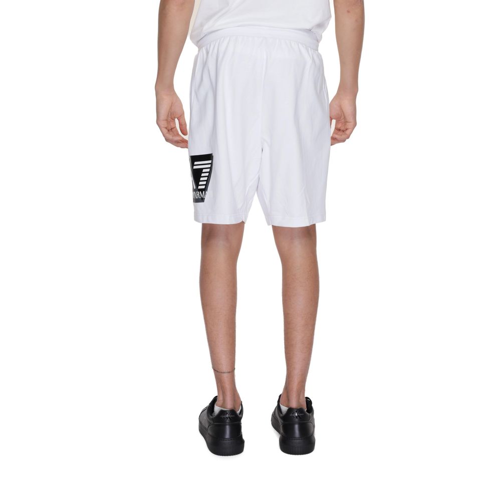 EA7 Emporio Armani White Cotton Short - IT48 | L