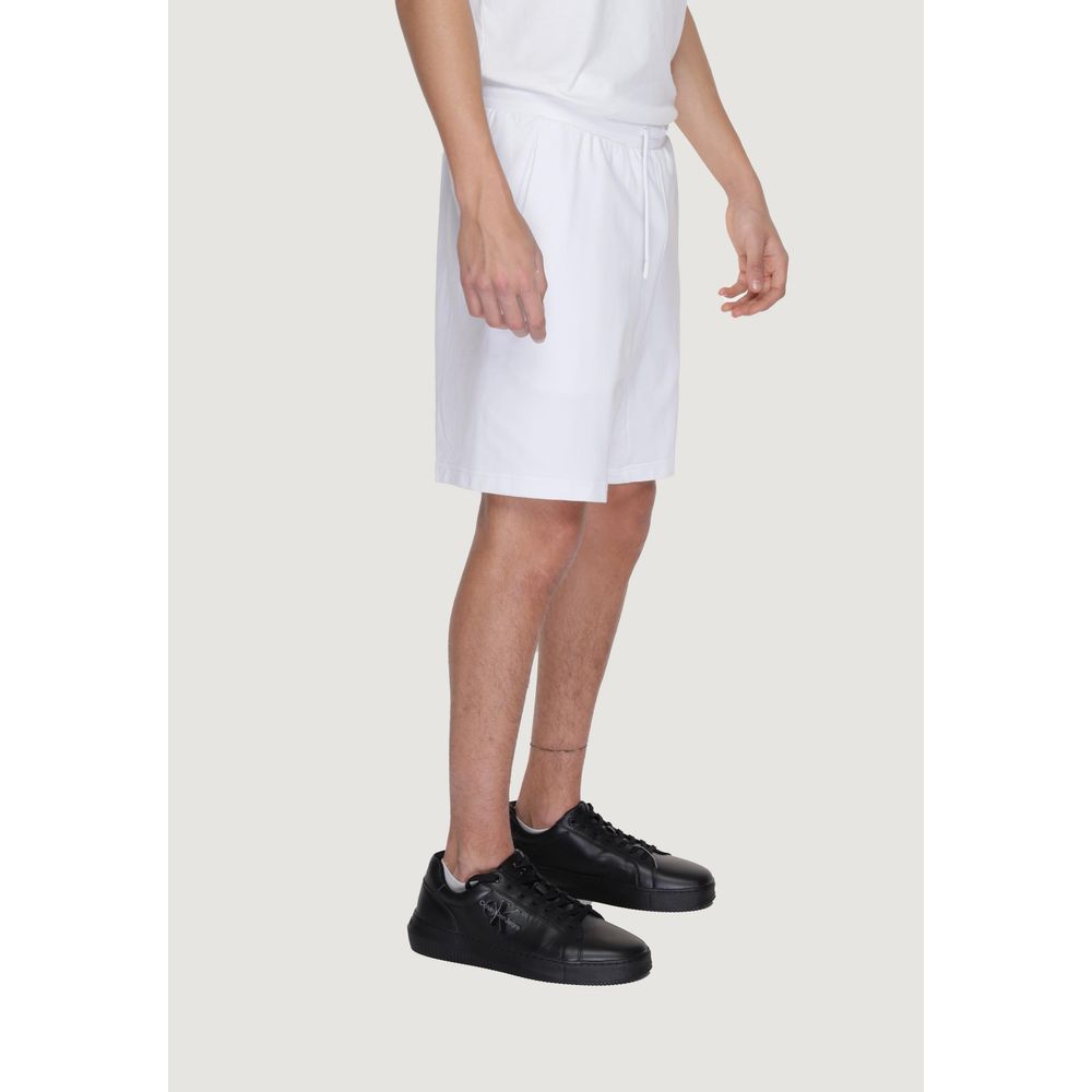 EA7 Emporio Armani White Cotton Short - IT48 | L