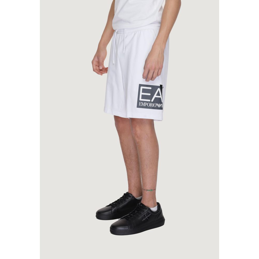 EA7 Emporio Armani White Cotton Short - IT48 | L