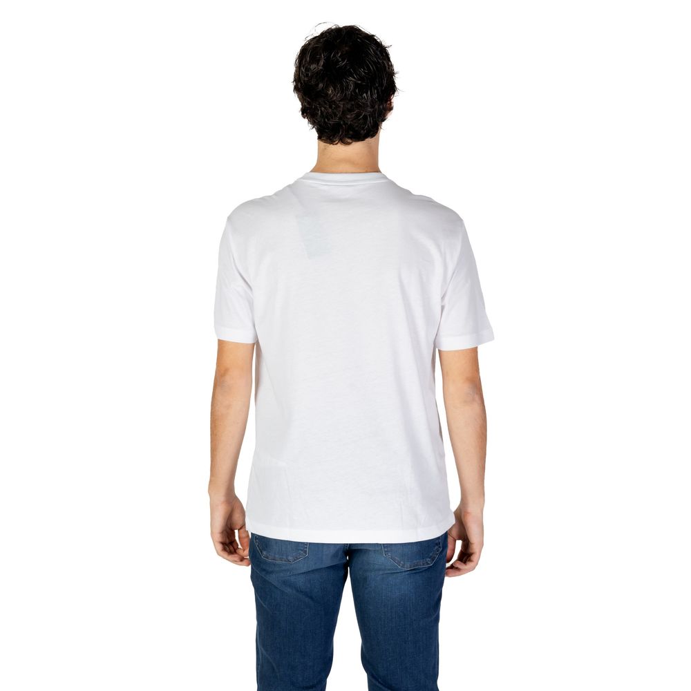 EA7 Emporio Armani White Cotton T-Shirt - IT54 | XXL