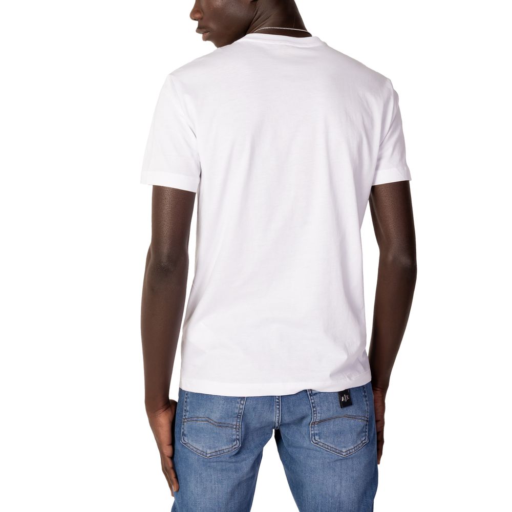 EA7 Emporio Armani White Cotton T-Shirt - IT52 | XL