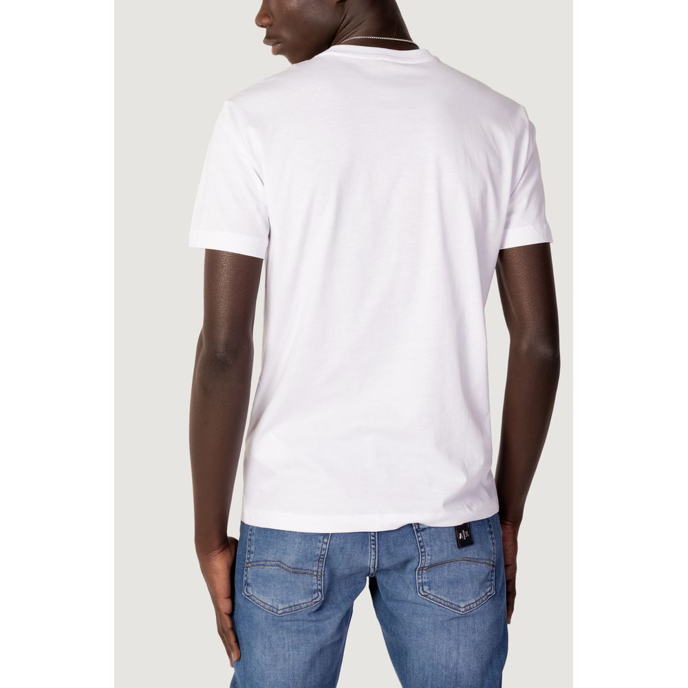 EA7 Emporio Armani White Cotton T-Shirt - IT52 | XL