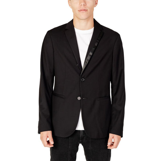 Armani Exchange Black Polyester Blazer - IT50 | L