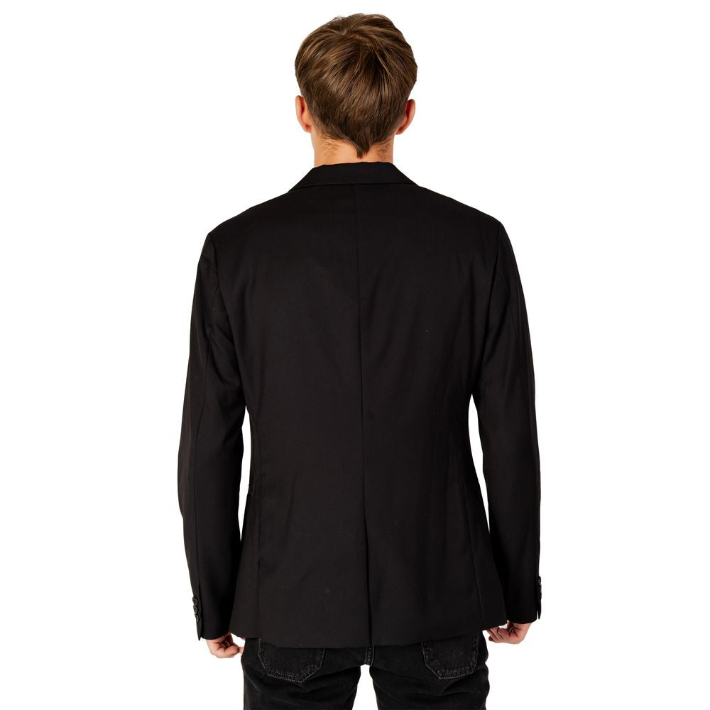 Armani Exchange Black Polyester Blazer - IT50 | L