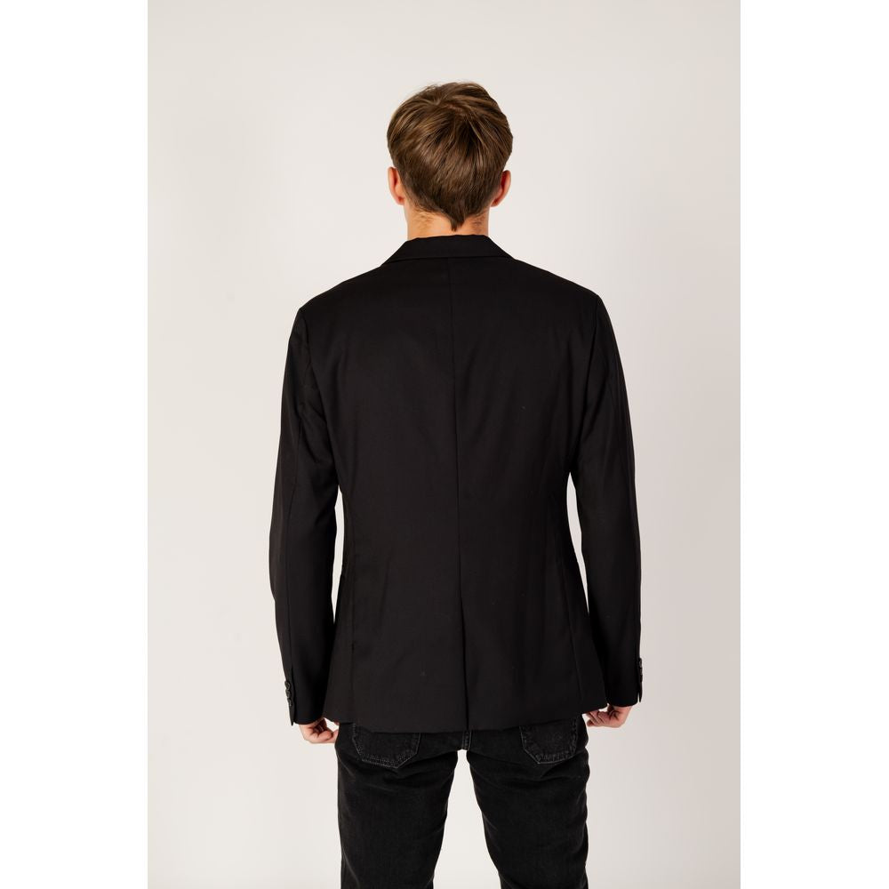 Armani Exchange Black Polyester Blazer - IT50 | L