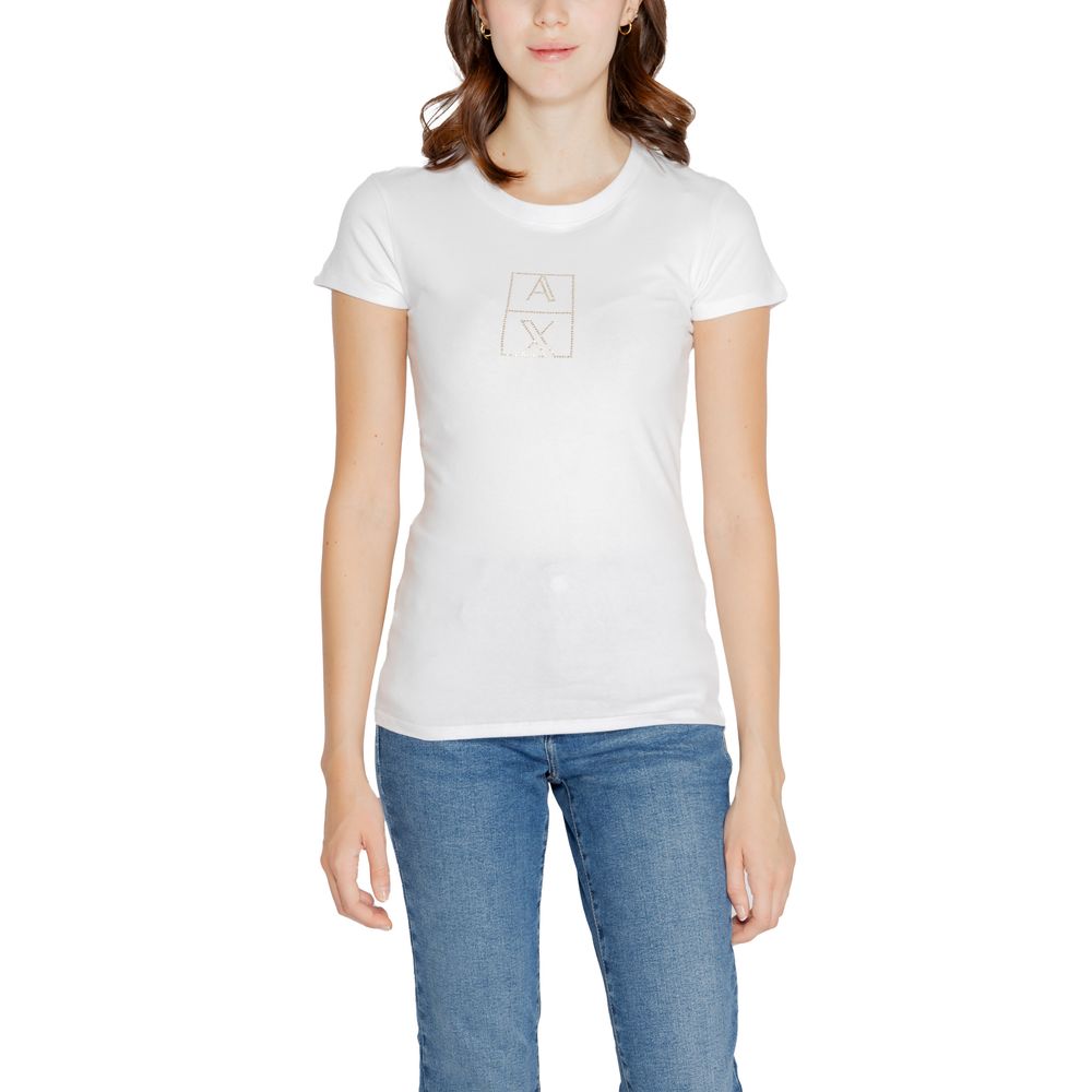 Armani Exchange White Cotton Tops & T-Shirt - XXL