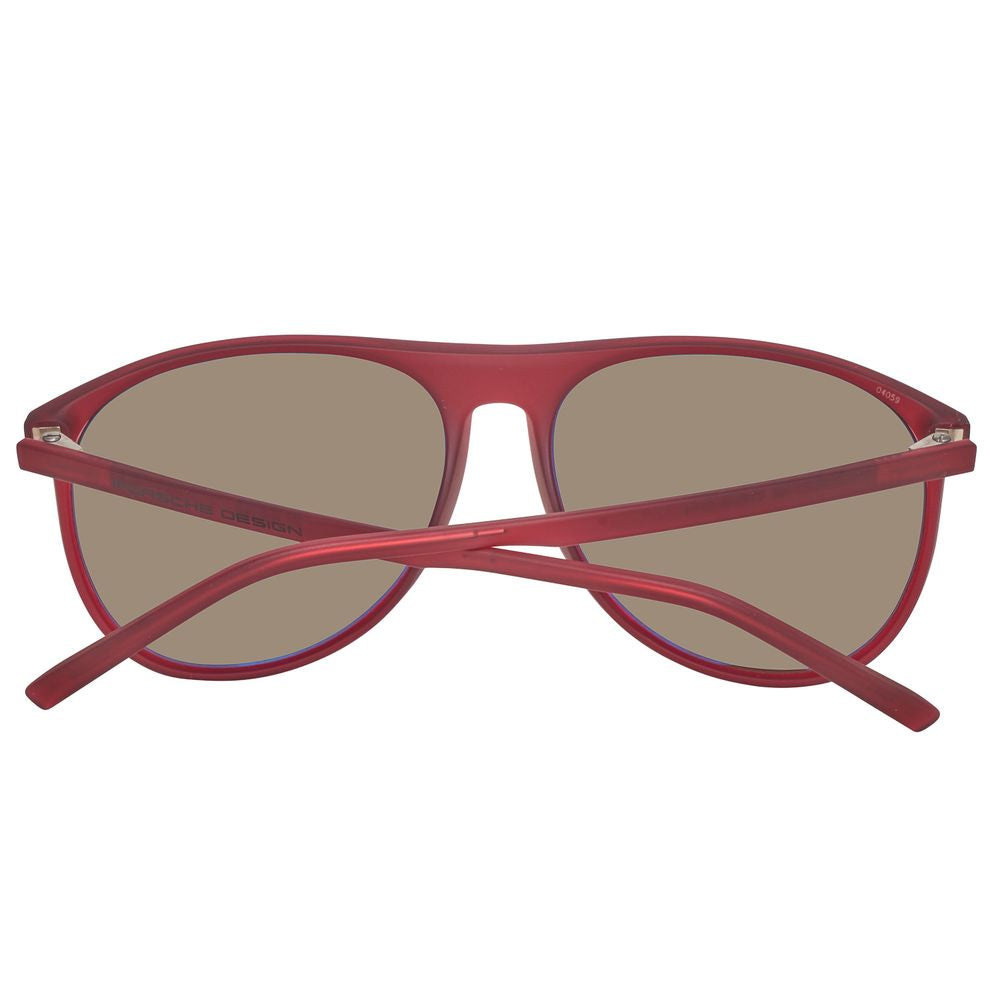 Porsche Design Burgundy Unisex Sunglasses