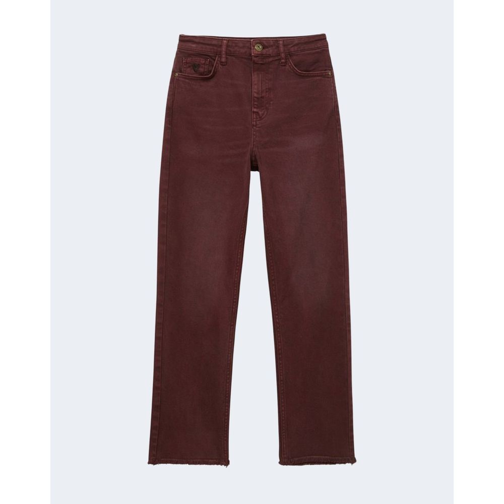 Desigual Bordeaux Cotton Jeans & Pant - 34 | XXS