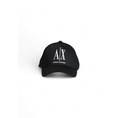 Armani Exchange Black Cotton Hats & Cap - UNI