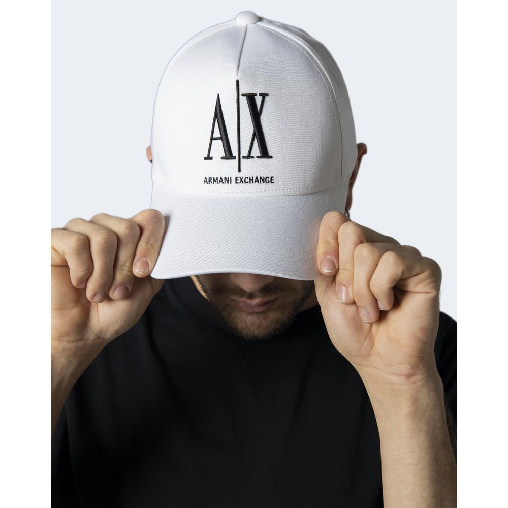 Armani Exchange White Cotton Hats & Cap - UNI