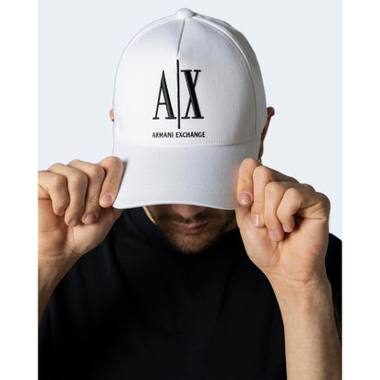 Armani Exchange White Cotton Hats & Cap - UNI