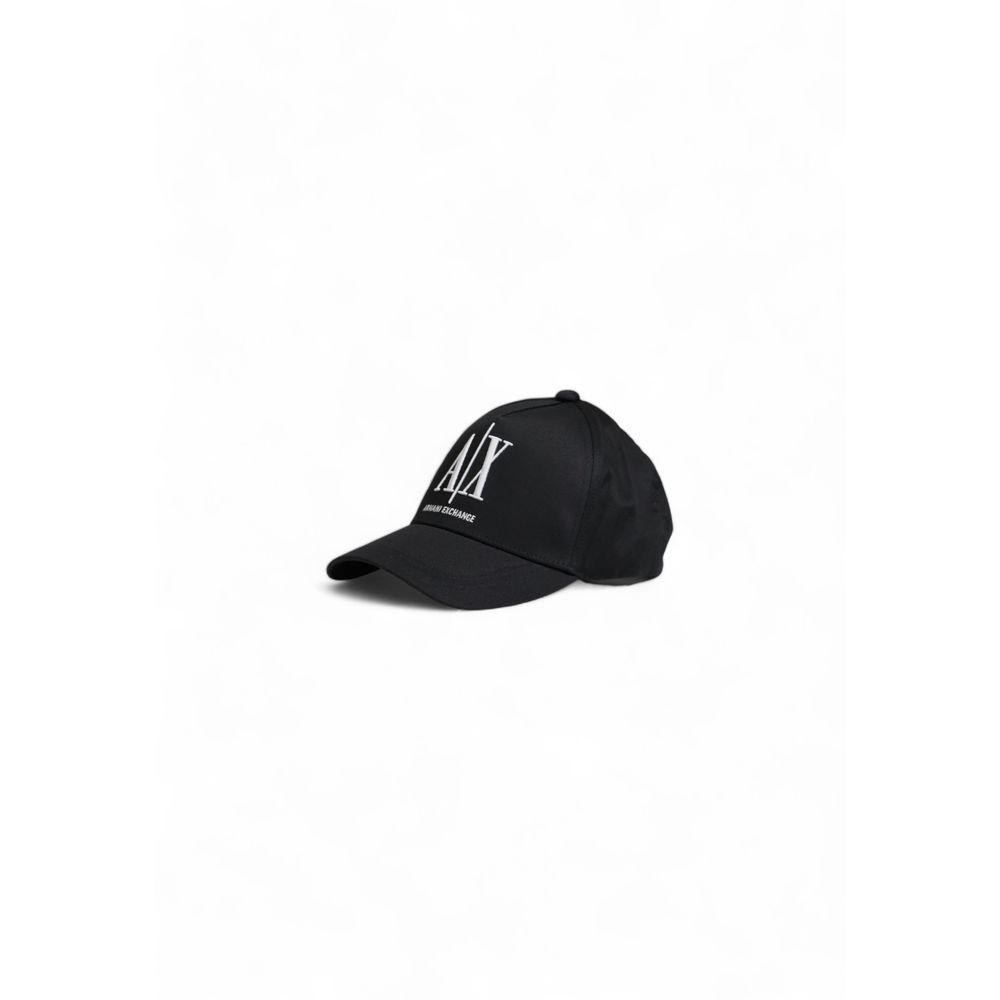 Armani Exchange Black Cotton Hats & Cap - UNI