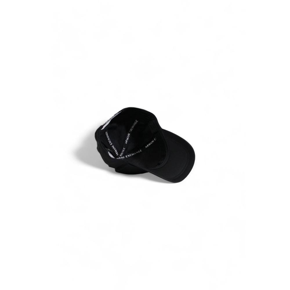 Armani Exchange Black Cotton Hats & Cap - UNI