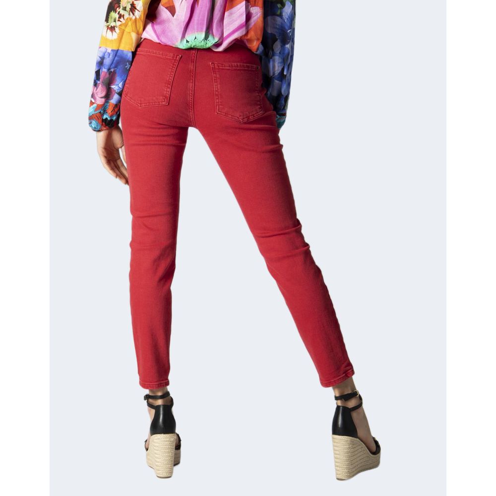 Desigual Red Cotton Jeans & Pant - 34 | XXS