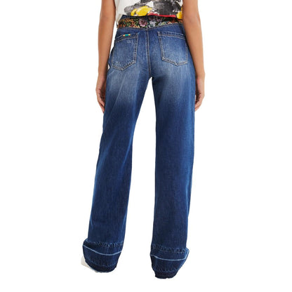 Desigual Blue Cotton Jeans & Pant - 34 | XXS