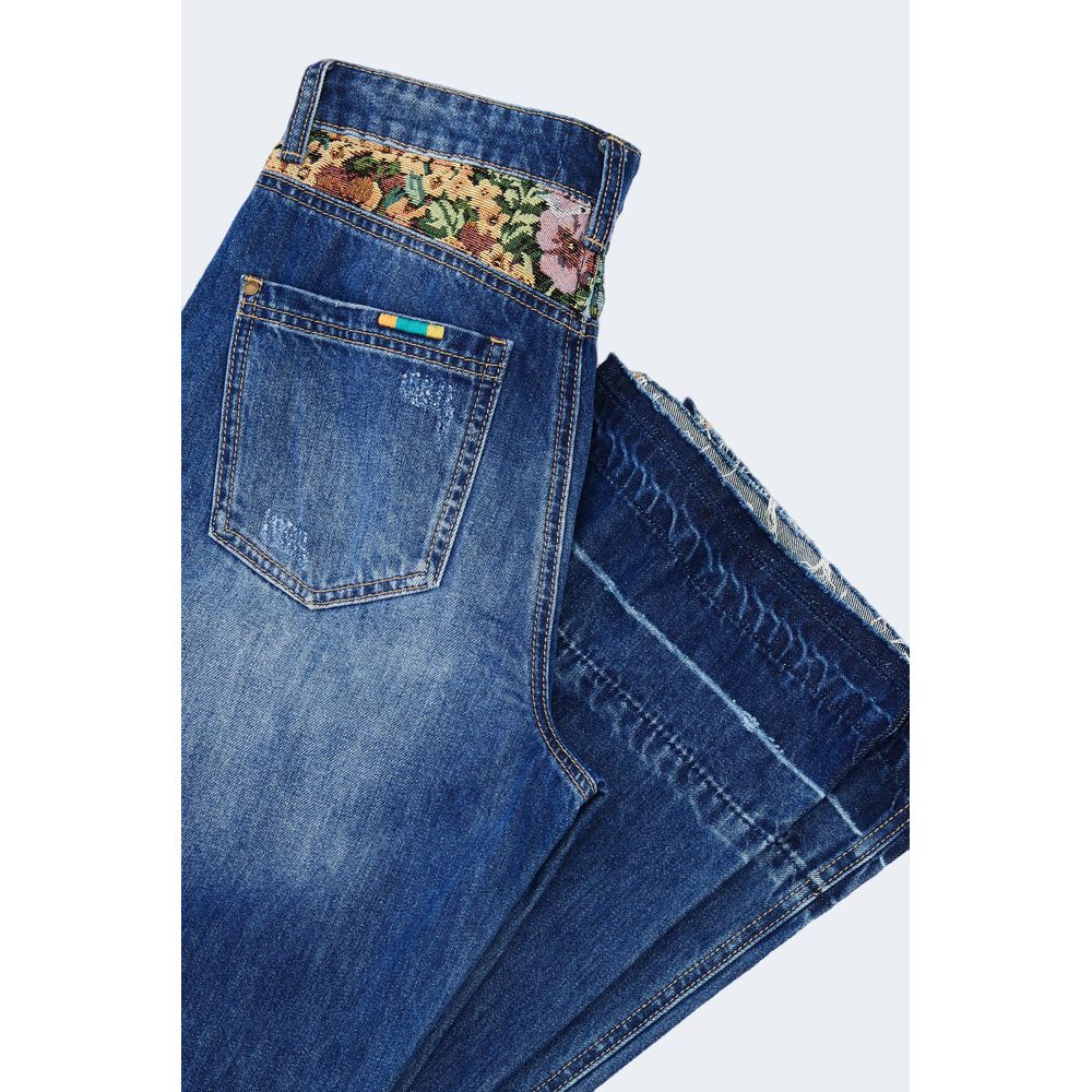 Desigual Blue Cotton Jeans & Pant - 34 | XXS