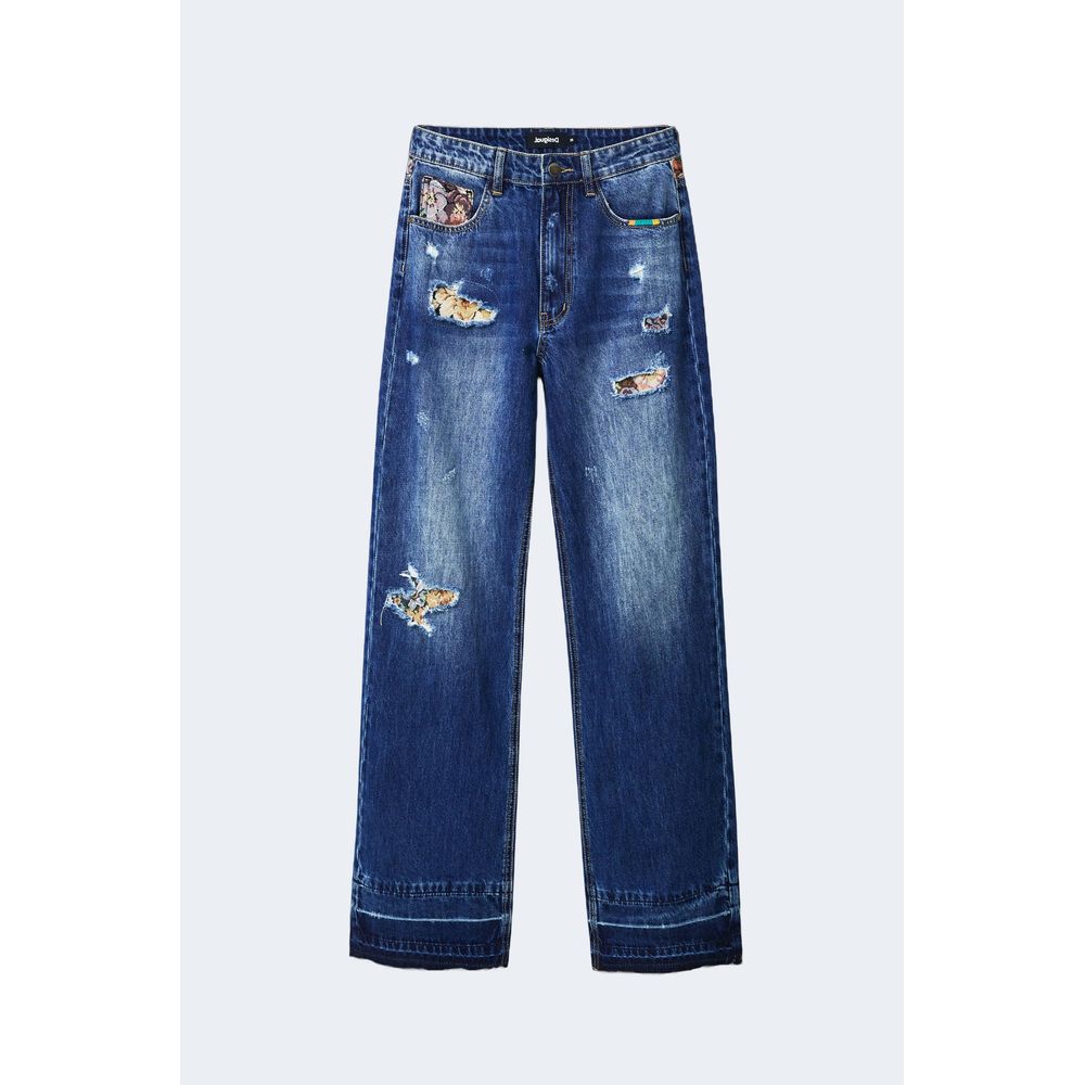 Desigual Blue Cotton Jeans & Pant - 34 | XXS