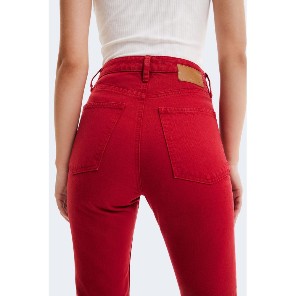 Desigual Bordeaux Cotton Jeans & Pant - 34 | XXS