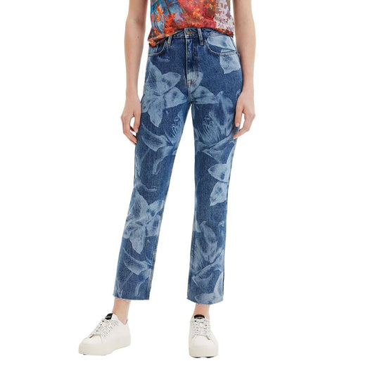 Desigual Blue Cotton Jeans & Pant - 34 | XXS