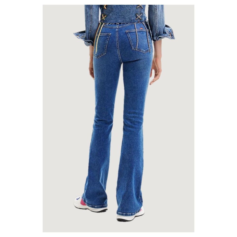 Desigual Blue Cotton Jeans & Pant - 34 | XXS