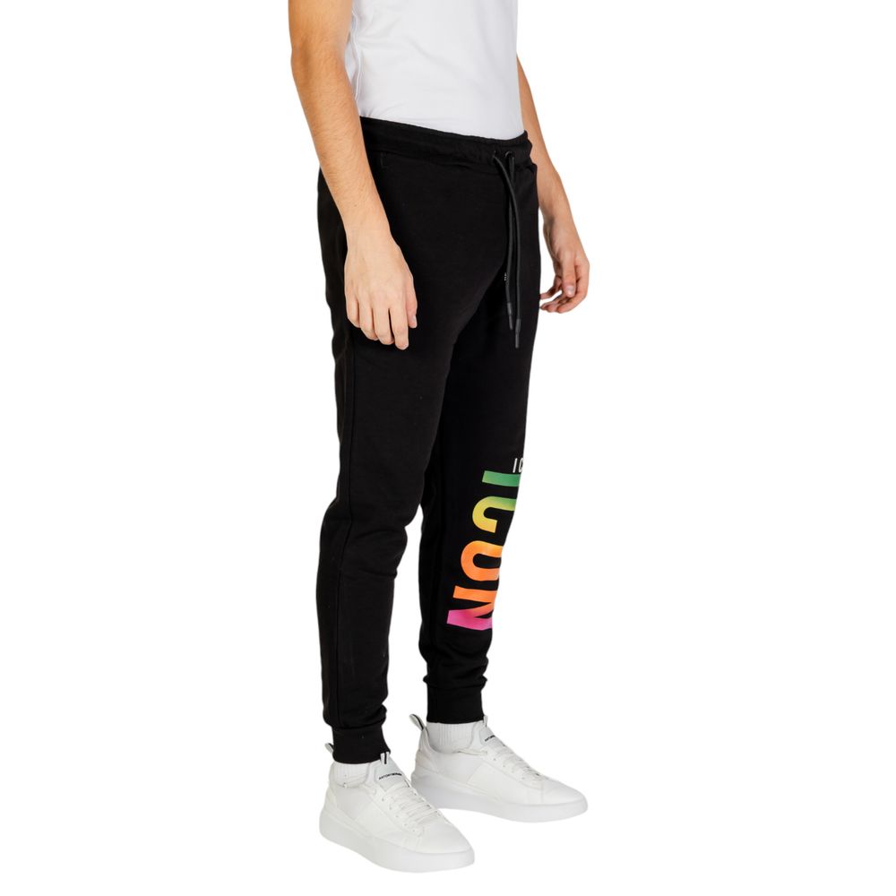 Icon Black Cotton Jeans & Pant