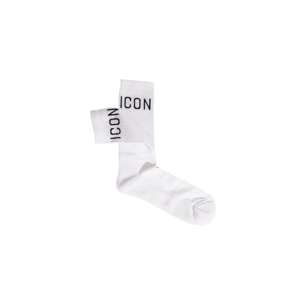 Icon White Cotton Sock - One Size