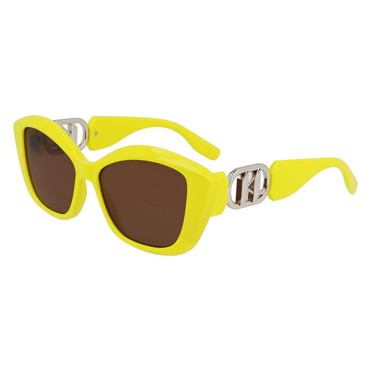 Karl Lagerfeld Yellow Injected Sunglasses